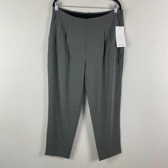 Ministry of Supply Swift Drape Pant Womens 12 Gray Side Zip Ankle Stretch - Picture 1 of 11